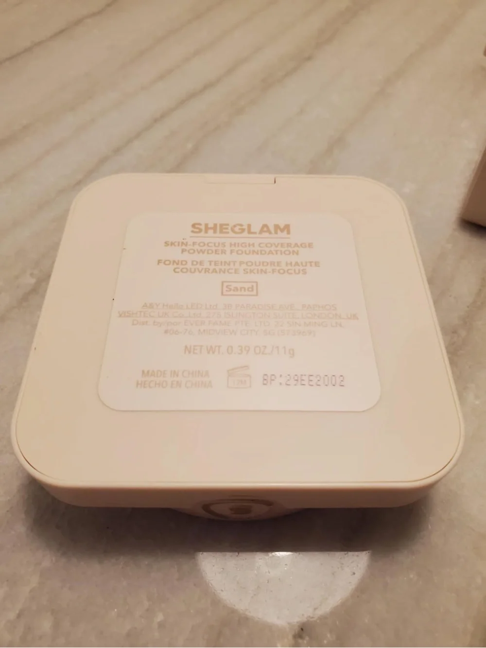 SHEGLAM High COVERAGE Powder FOUNDATION Sand Brand New!